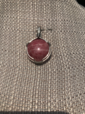 Rhodocrosite Wire Pendant