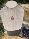 Rhodocrosite Wire Pendant