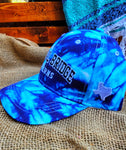 Hat blue tie-dye