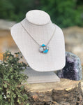 Sleeping Beauty Pearl and Turquoise Necklace